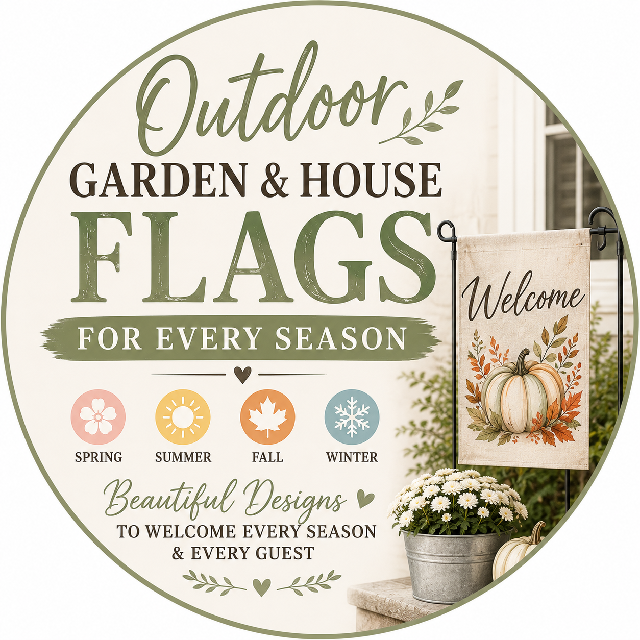 Fall Decorations Garden Flag 12X18 Inch for outside Double Sided Weather & Fade Resistant Pumpkin Welcome Yard Flags Outdoor Thanksgiving Home Fall Decor