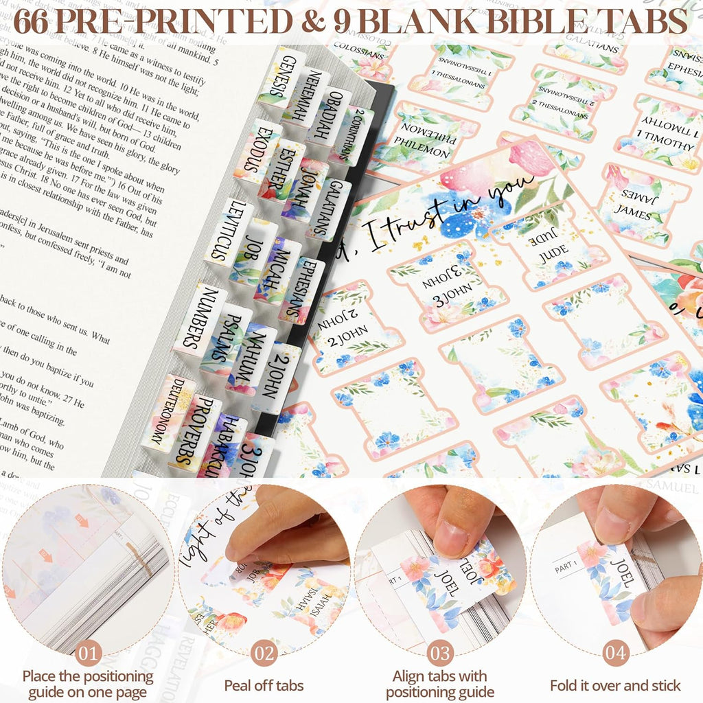 Bible Cover Case for Women, Large Bible Bag W/Shoulder Strap