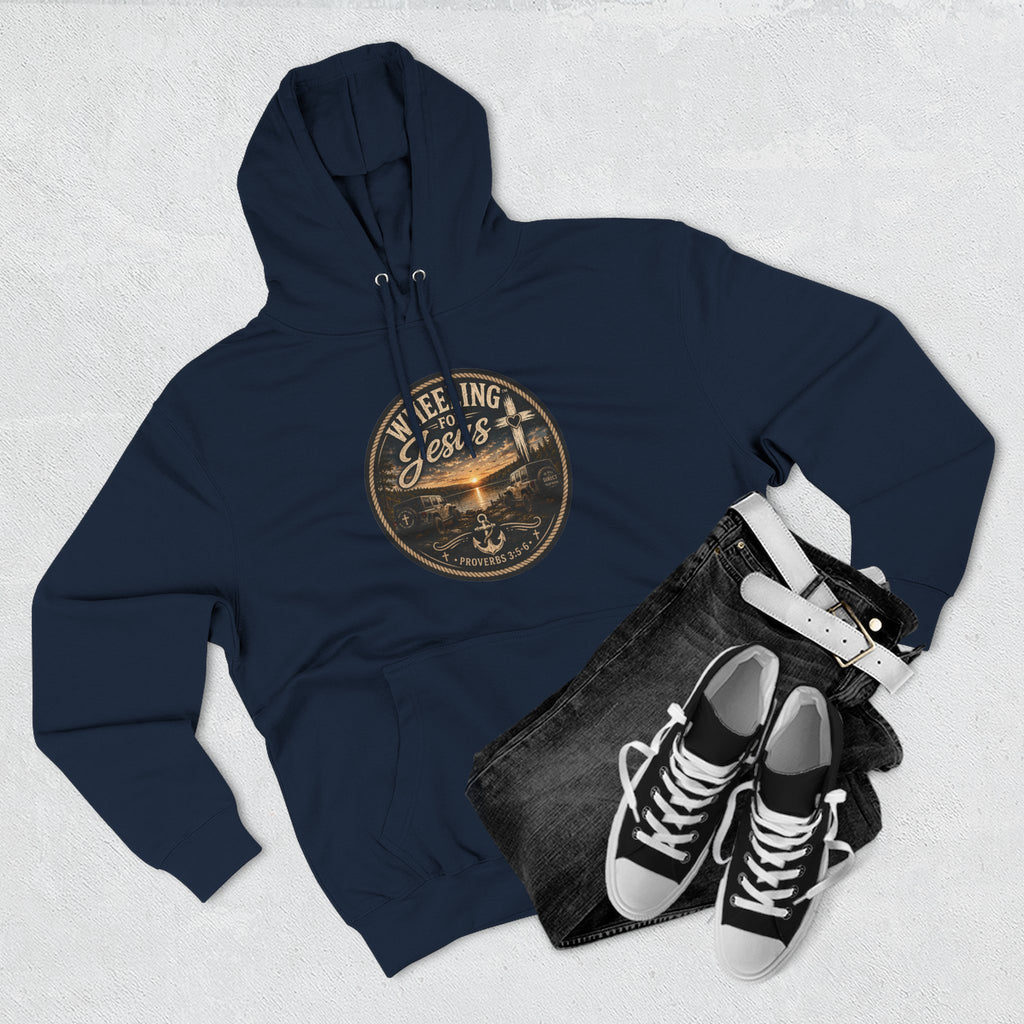 Three-Panel Fleece Hoodie
