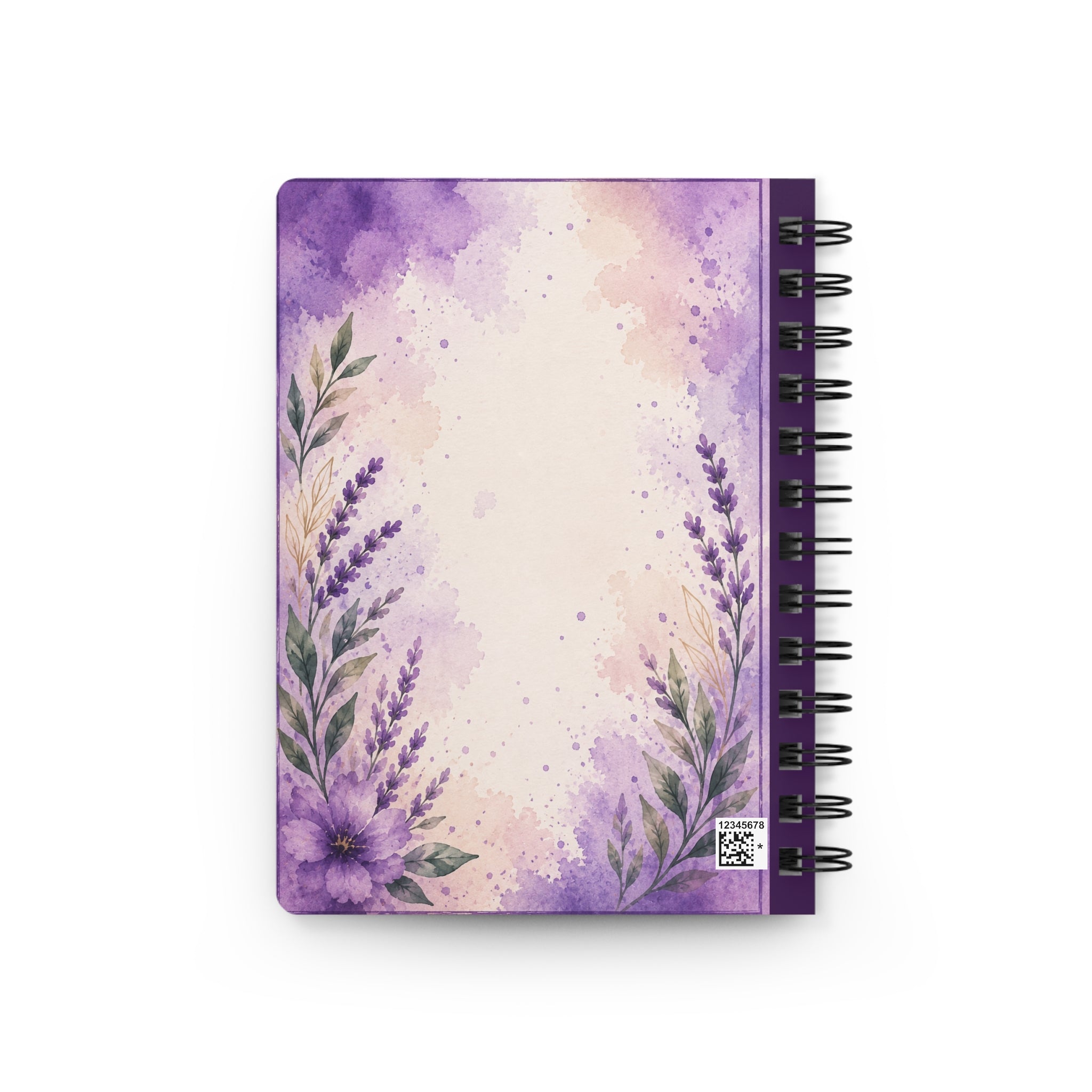 Let Them. Let Go. Let God. — Purple Floral Spiritual Spiral Journal