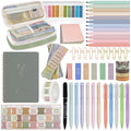 Bible Study Supplies Kit for Women 96PCS Bible Journaling Kit with Bible Tabs for Women,Bible Highlighters and Pens, Bookmark, Journal, Bible Bag, Stationary Gift Set[Green]