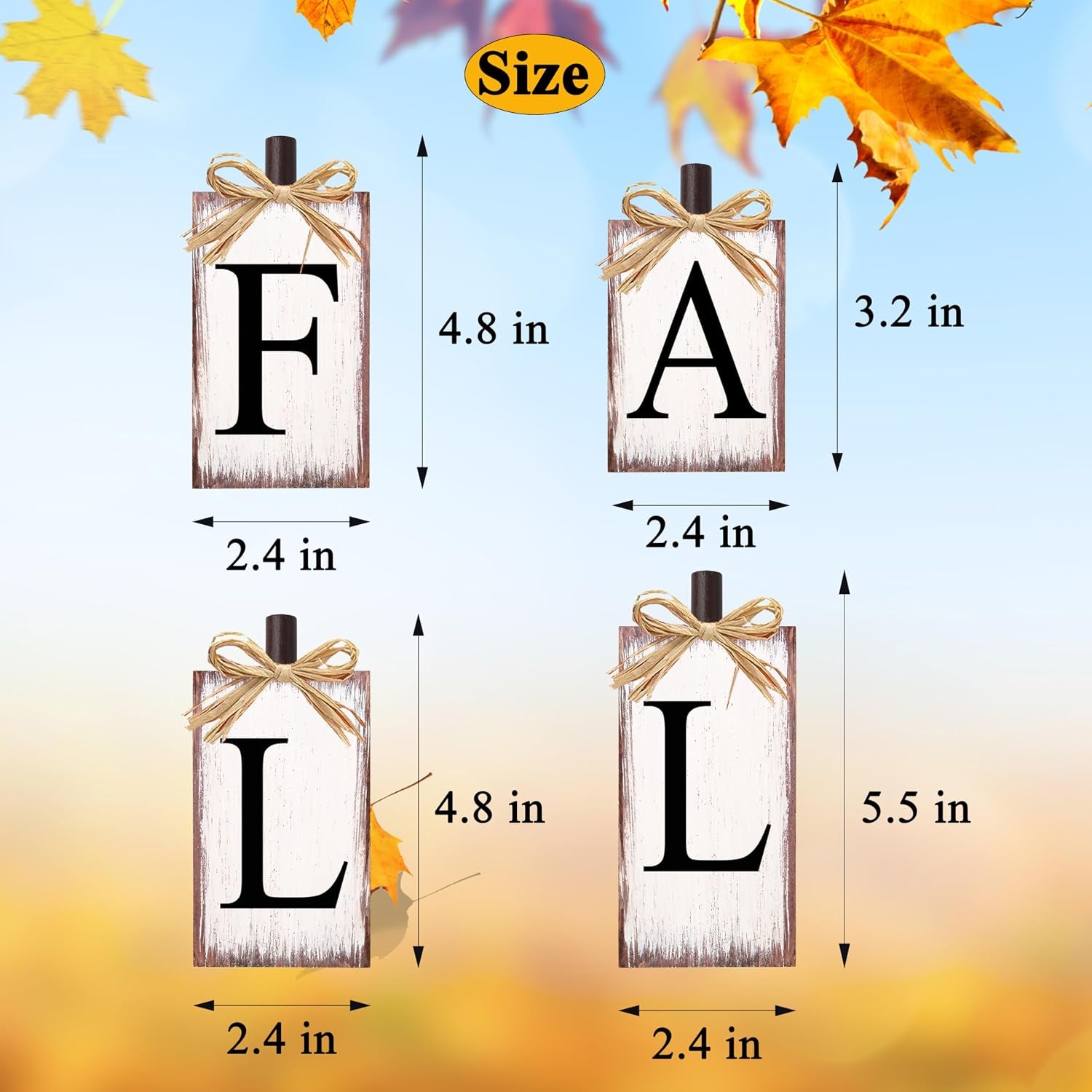 Fall Decorations for Home Thanksgiving Decorations Farmhouse Decor, Fall Centerpieces for Tables, Fall Table Sign Block Set for Thanksgiving Harvest Mantel Autumn Home Decor