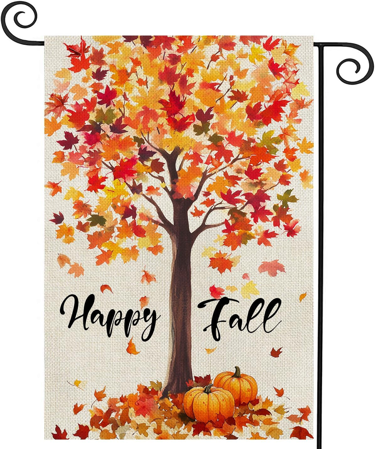 Fall Decorations Garden Flag 12X18 Inch for outside Double Sided Weather & Fade Resistant Happy Fall Yard Flags Outdoor Thanksgiving Home Fall Decor