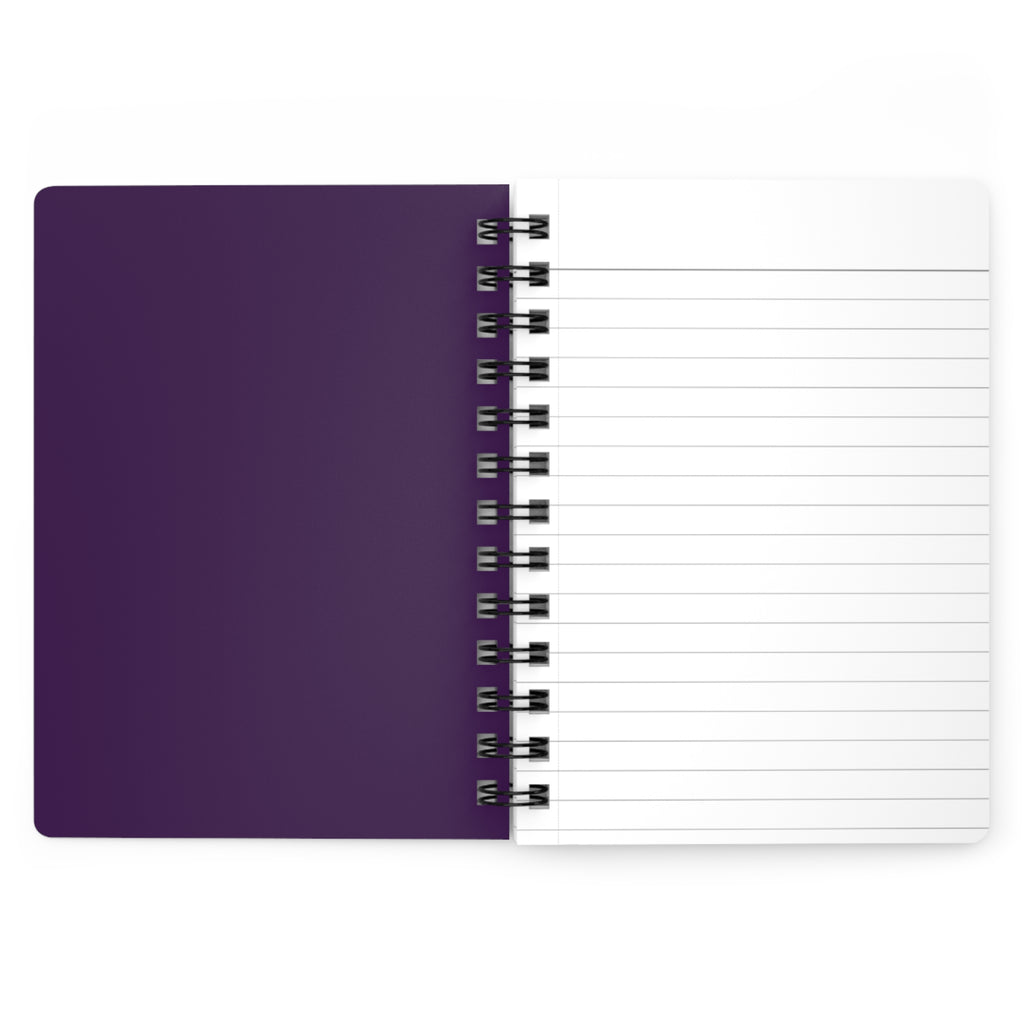 Let Them. Let Go. Let God. — Purple Floral Spiritual Spiral Journal