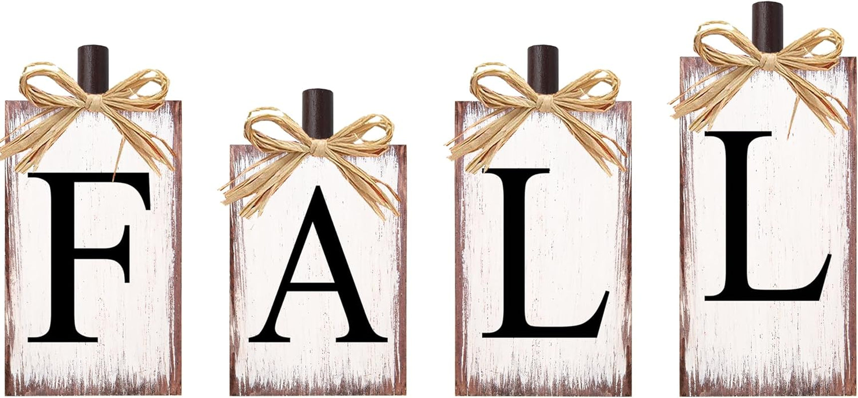 Fall Decorations for Home Thanksgiving Decorations Farmhouse Decor, Fall Centerpieces for Tables, Fall Table Sign Block Set for Thanksgiving Harvest Mantel Autumn Home Decor