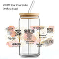 4Pcs Bible Verses UV Transfer Sticker,Glass Can Wrap Decals,Waterproof Self-Adhesive Stickers for Mug Cup,Dtf Cup Decoration