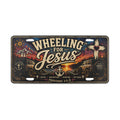Wheeling for Jesus License Plate – Faith Adventure Automotive Tag