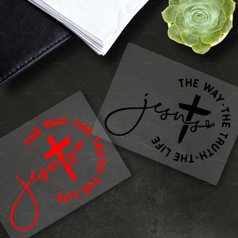 1Pc Jesus Motorcycle Stickers Waterproof for Motorcycle Fairings Fuel Tanks Car Windows Trunk Scooters Universal Vinyl Decals
