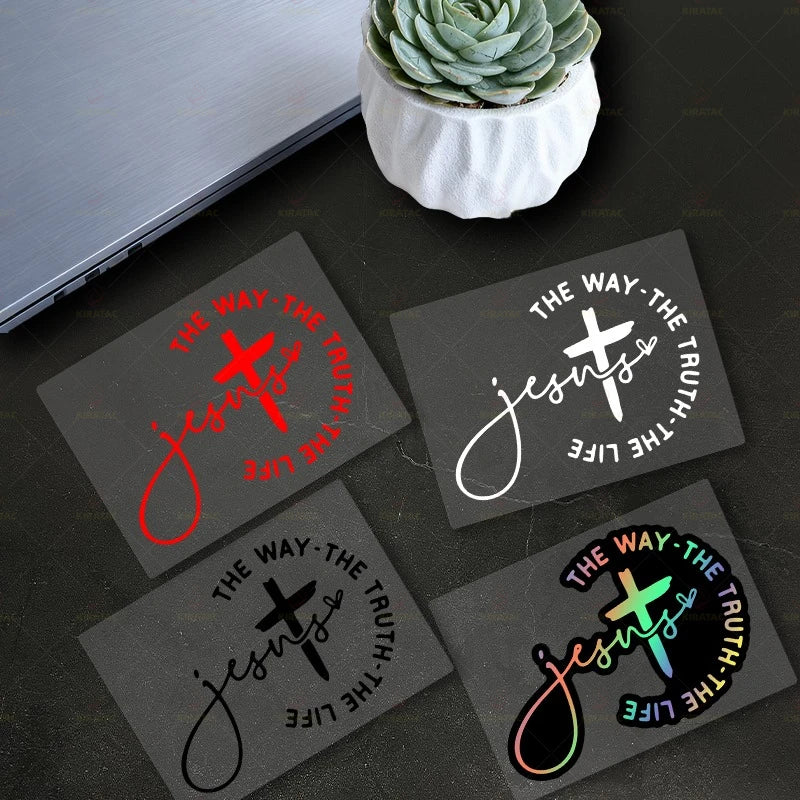 1Pc Jesus Motorcycle Stickers Waterproof for Motorcycle Fairings Fuel Tanks Car Windows Trunk Scooters Universal Vinyl Decals