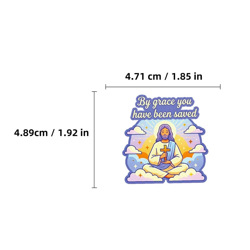 10/30PCS Cartoon Religion PVC Adhesive Stickers Aesthetic DIY Phone Laptop Luggage Skateboard Graffiti Decals