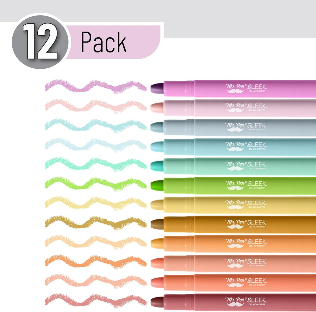 - Gel Highlighter, 12 Pack, Assorted Colors | Bible Highlighters No Bleed, No Bleed Highlighters, Bible Highlighter