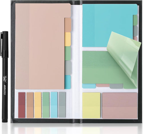 - Transparent Sticky Note Set, 410 Pack, Vintage Colors, Transparent Sticky Notes Tabs