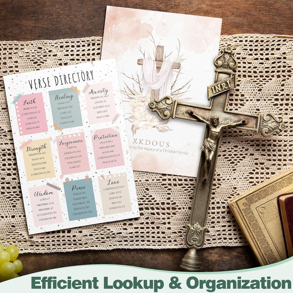 Bible Study Supplies Journaling Kit for Women, Bible Study Kit with Bible Highlighters No Bleed and Tabs, Includes Bookmarks, Pens and More, Bible Verse Gifts for Study (Mint Green)